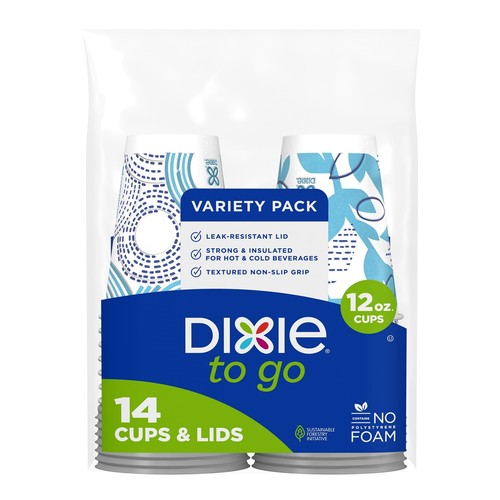 Dixie paper coffee cups - to, go
